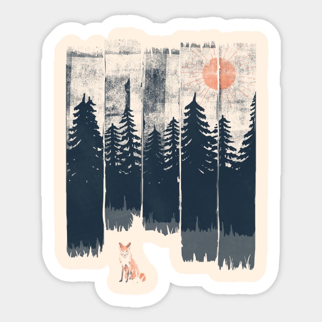 A Fox in the Wild... Sticker by NDTank